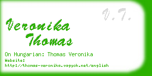 veronika thomas business card